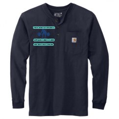 Unisex Carhartt Long Sleeve Henley Tee 