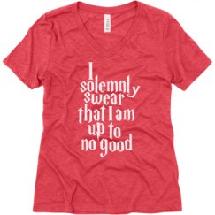 Ladies Relaxed Fit Super Soft Triblend V-Neck Tee