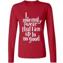 Ladies Relaxed Fit Basic Long Sleeve Tee