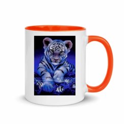 11oz Ceramic Mug with Color Inside