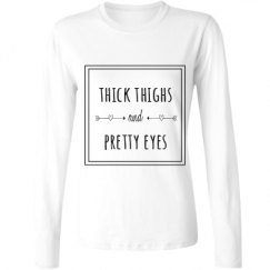 Ladies Relaxed Fit Basic Long Sleeve Tee