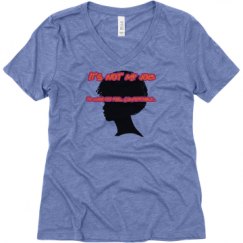 Ladies Relaxed Fit Super Soft Triblend V-Neck Tee