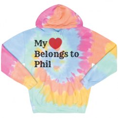 Unisex Tie-Dye Fleece Hoodie