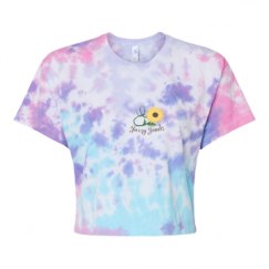 Women's Tie Dye Crop Top Tee