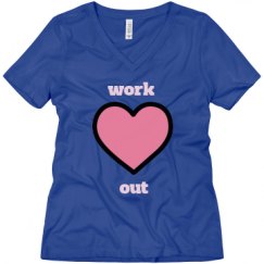 Ladies Relaxed Fit V-Neck Tee