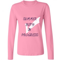 Ladies Relaxed Fit Basic Long Sleeve Tee