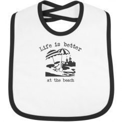 Infant Contrast Trim Bib