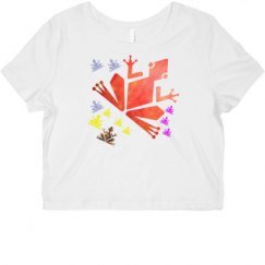 Ladies Slim Fit Crop Top Tee