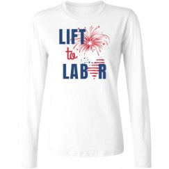 Ladies Relaxed Fit Basic Long Sleeve Tee