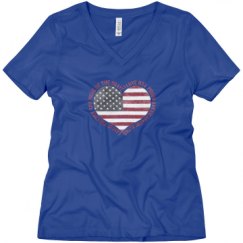 Ladies Relaxed Fit V-Neck Tee