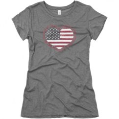Ladies Slim Fit Super Soft Triblend Tee