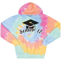 Unisex Tie-Dye Fleece Hoodie