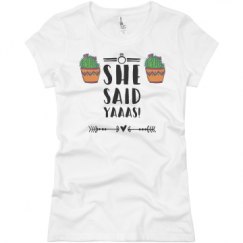 Ladies Slim Fit Basic Promo Jersey Tee