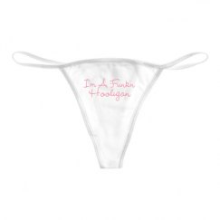 Basic White Thong Underwear