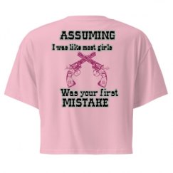 Ladies Festival Cali Crop Top Tee