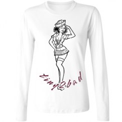Ladies Relaxed Fit Basic Long Sleeve Tee