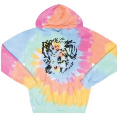 Unisex Tie-Dye Fleece Hoodie