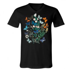 Unisex V-Neck Jersey Tee