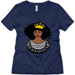 Ladies Relaxed Fit V-Neck Tee