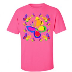 Unisex Ultra Cotton Safety Neon Crewneck Tee