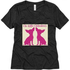 Ladies Relaxed Fit Super Soft Triblend V-Neck Tee