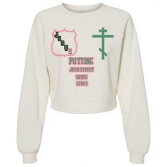 Women's Raglan Pullover Fleece