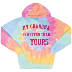 Unisex Tie-Dye Fleece Hoodie
