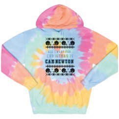 Unisex Tie-Dye Fleece Hoodie