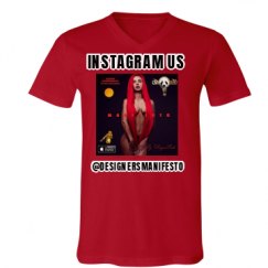 Unisex V-Neck Jersey Tee