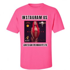 Unisex Ultra Cotton Safety Neon Crewneck Tee