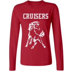 Ladies Relaxed Fit Basic Long Sleeve Tee