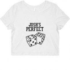 Ladies Slim Fit Crop Top Tee