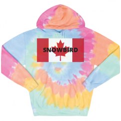 Unisex Tie-Dye Fleece Hoodie