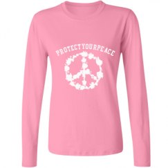 Ladies Relaxed Fit Basic Long Sleeve Tee