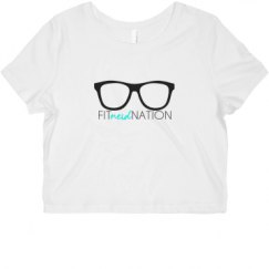 Ladies Slim Fit Crop Top Tee