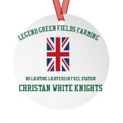 Metal Round Christmas Ornament