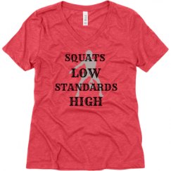 Ladies Relaxed Fit Super Soft Triblend V-Neck Tee