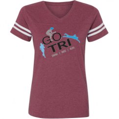 Ladies Relaxed Fit Vintage Sports Tee