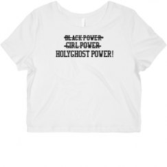 Ladies Slim Fit Crop Top Tee