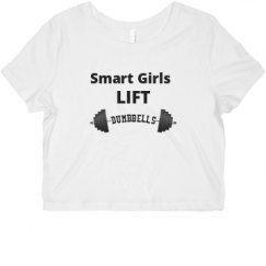 Ladies Slim Fit Crop Top Tee