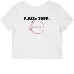 Ladies Slim Fit Crop Top Tee