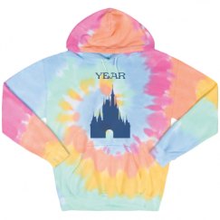 Unisex Tie-Dye Fleece Hoodie