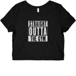 Ladies Slim Fit Crop Top Tee