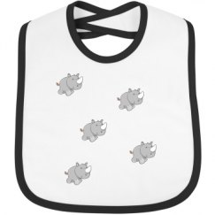 Infant Contrast Trim Bib