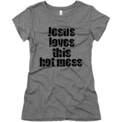 Ladies Slim Fit Super Soft Triblend Tee