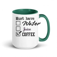 15oz Ceramic Mug with Color Inside