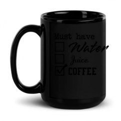 15oz Black Glossy Mug