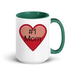 15oz Ceramic Mug with Color Inside