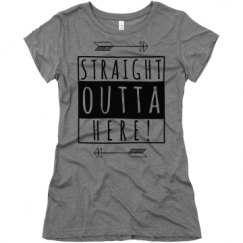 Ladies Slim Fit Super Soft Triblend Tee