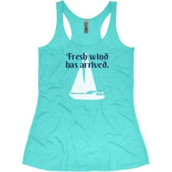 Ladies Slim Fit Super Soft Racerback Triblend Tank